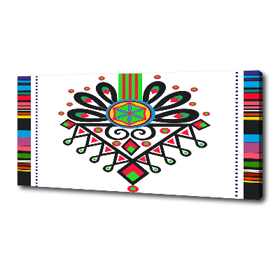 Cuadro canvas moderno de gran formato horizontal Patrón popular polaco