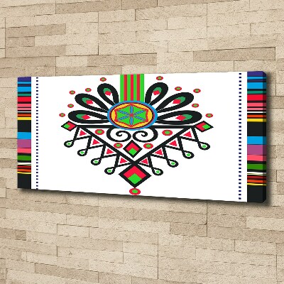 Cuadro canvas moderno de gran formato horizontal Patrón popular polaco