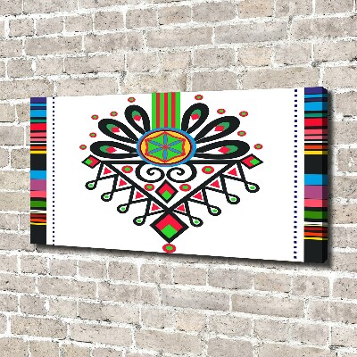 Cuadro canvas moderno de gran formato horizontal Patrón popular polaco
