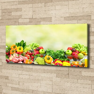 Foto en lienzo con acabado profesional horizontal Frutas y verduras