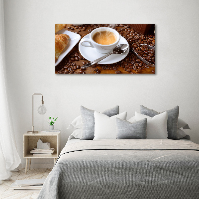 Cuadro canvas con impresión uv duradera horizontal Café aromático