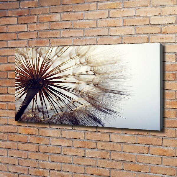 Cuadro canvas moderno de gran formato horizontal Diente de león