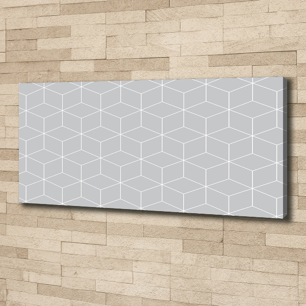Cuadro canvas con impresión uv duradera horizontal Fondo geométrico