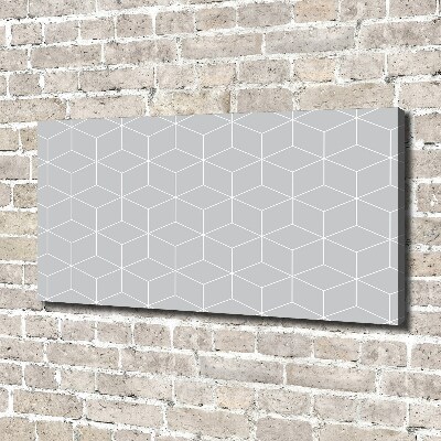 Cuadro canvas con impresión uv duradera horizontal Fondo geométrico