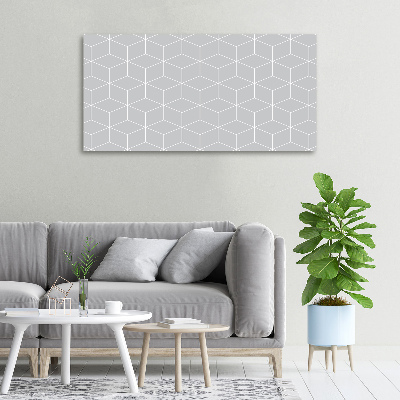 Cuadro canvas con impresión uv duradera horizontal Fondo geométrico
