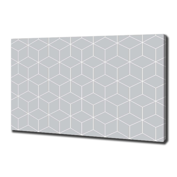 Cuadro canvas con impresión uv duradera horizontal Fondo geométrico
