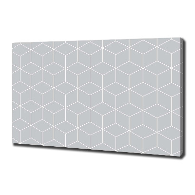 Cuadro canvas con impresión uv duradera horizontal Fondo geométrico