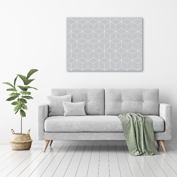 Cuadro canvas con impresión uv duradera horizontal Fondo geométrico