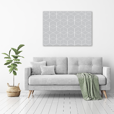 Cuadro canvas con impresión uv duradera horizontal Fondo geométrico
