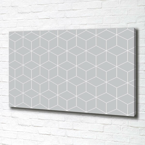 Cuadro canvas con impresión uv duradera horizontal Fondo geométrico