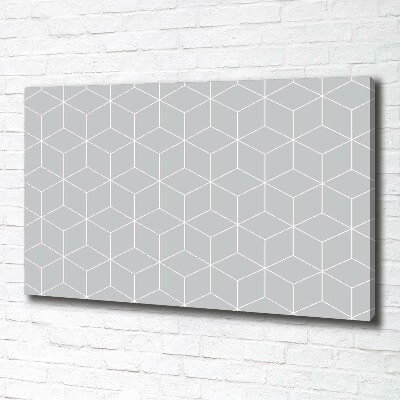 Cuadro canvas con impresión uv duradera horizontal Fondo geométrico