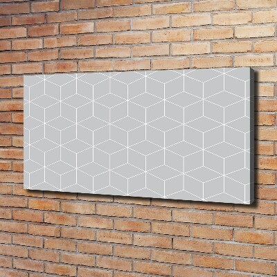 Cuadro canvas con impresión uv duradera horizontal Fondo geométrico