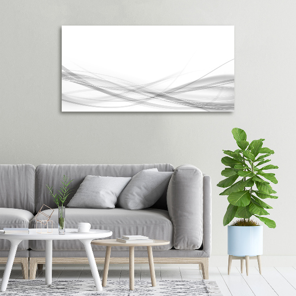 Cuadro canvas con impresión uv duradera horizontal Ondas abstractas
