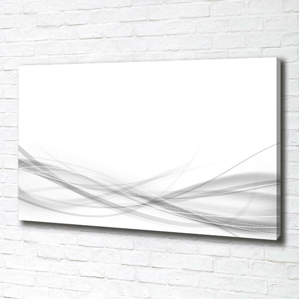 Cuadro canvas con impresión uv duradera horizontal Ondas abstractas