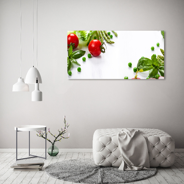Cuadro canvas con impresión uv duradera horizontal Verduras frescas
