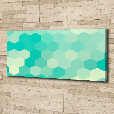 Foto en lienzo con acabado profesional horizontal Fondo geométrico