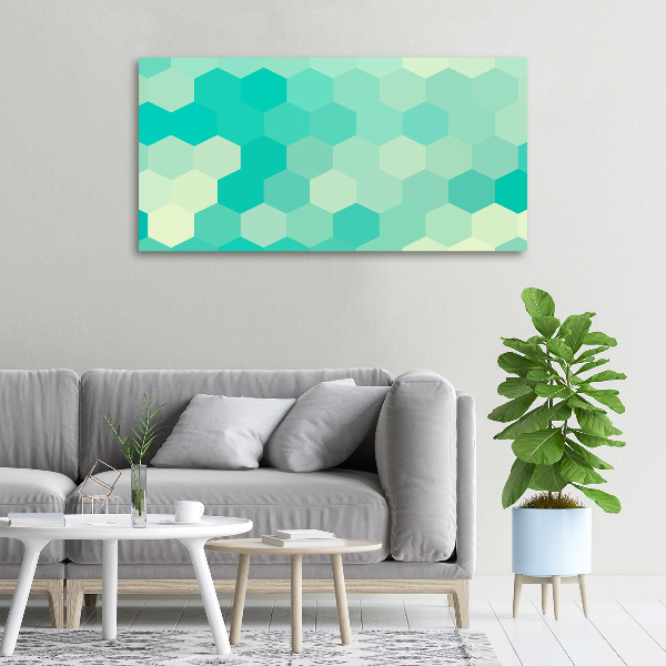 Foto en lienzo con acabado profesional horizontal Fondo geométrico