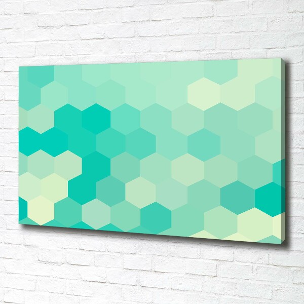 Foto en lienzo con acabado profesional horizontal Fondo geométrico