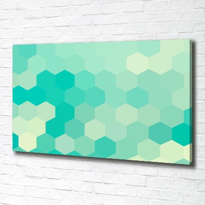 Foto en lienzo con acabado profesional horizontal Fondo geométrico