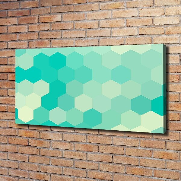 Foto en lienzo con acabado profesional horizontal Fondo geométrico