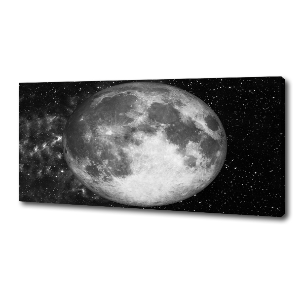 Cuadro canvas con impresión uv duradera horizontal Luna