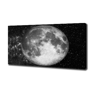 Cuadro canvas con impresión uv duradera horizontal Luna