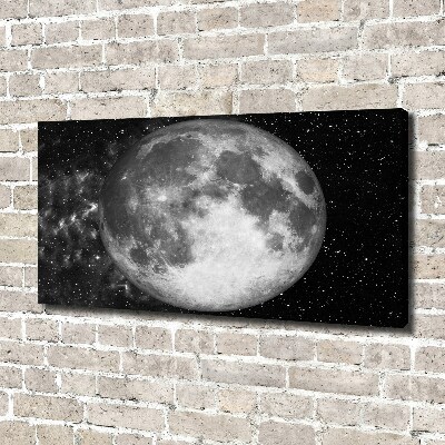 Cuadro canvas con impresión uv duradera horizontal Luna