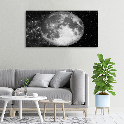 Cuadro canvas con impresión uv duradera horizontal Luna