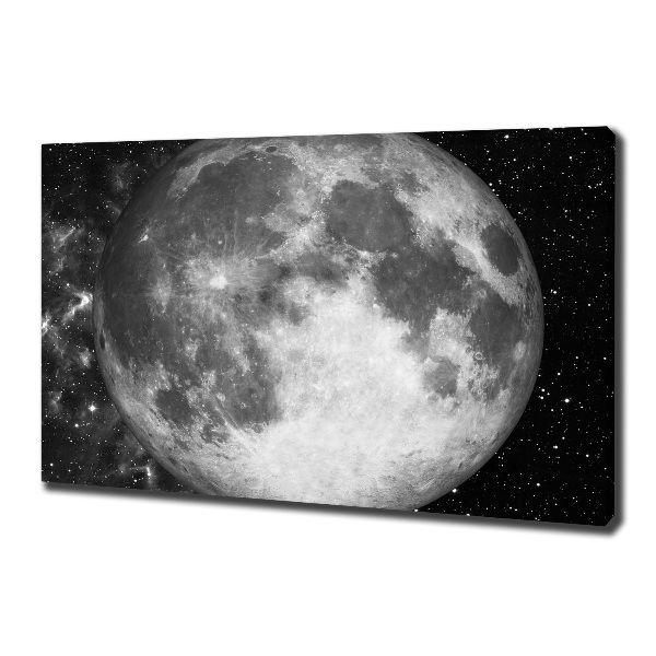 Cuadro canvas con impresión uv duradera horizontal Luna