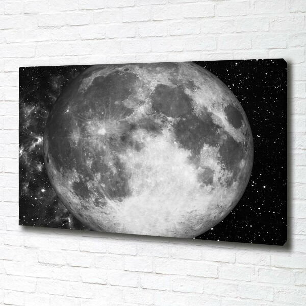 Cuadro canvas con impresión uv duradera horizontal Luna