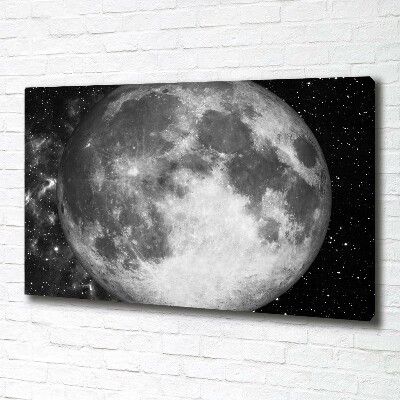 Cuadro canvas con impresión uv duradera horizontal Luna