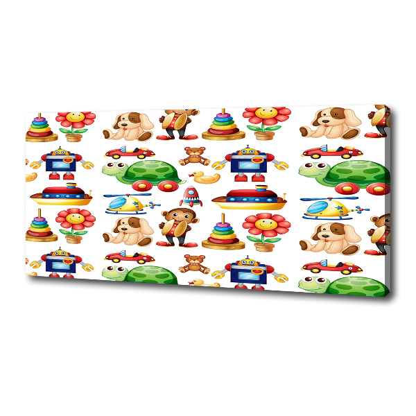 Foto en lienzo con acabado profesional horizontal Juguetes