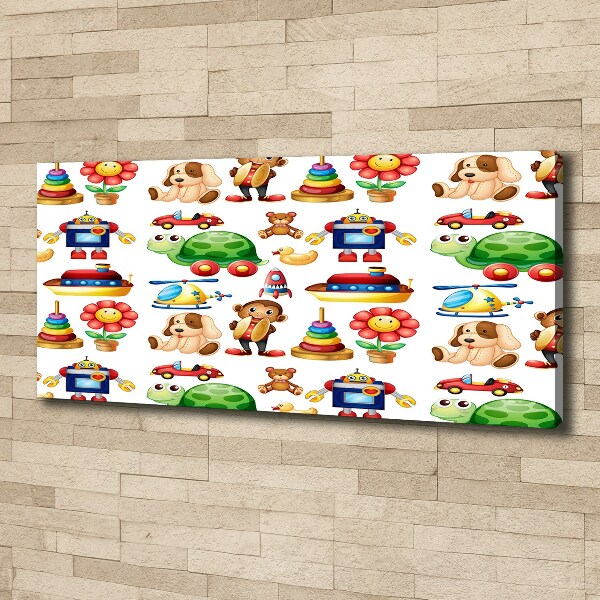 Foto en lienzo con acabado profesional horizontal Juguetes