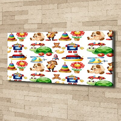 Foto en lienzo con acabado profesional horizontal Juguetes