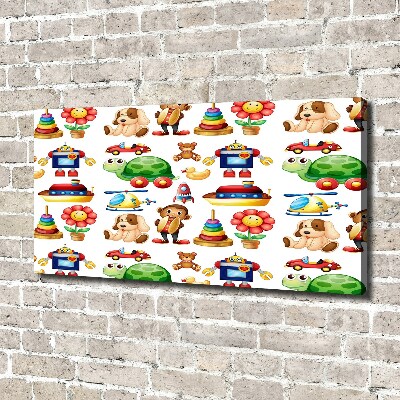 Foto en lienzo con acabado profesional horizontal Juguetes