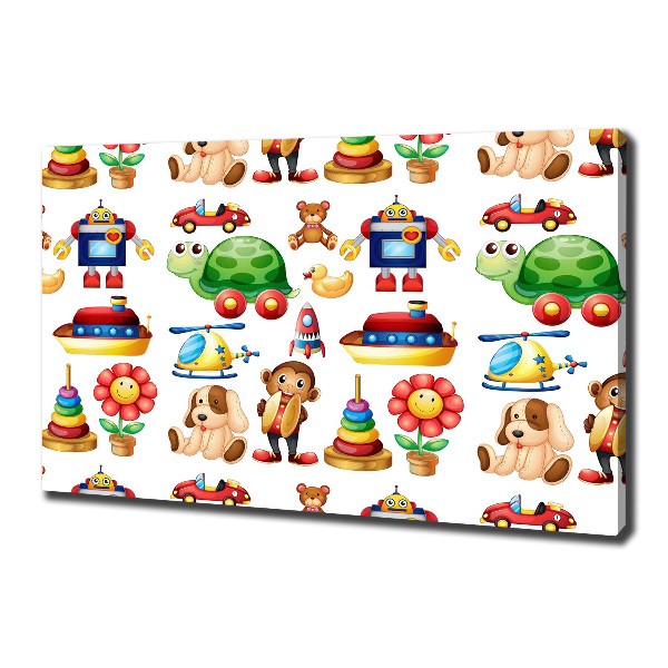 Foto en lienzo con acabado profesional horizontal Juguetes