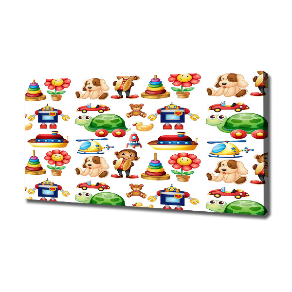 Foto en lienzo con acabado profesional horizontal Juguetes