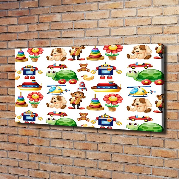 Foto en lienzo con acabado profesional horizontal Juguetes