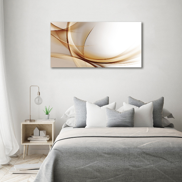 Cuadro canvas con impresión uv duradera horizontal Ondas abstractas