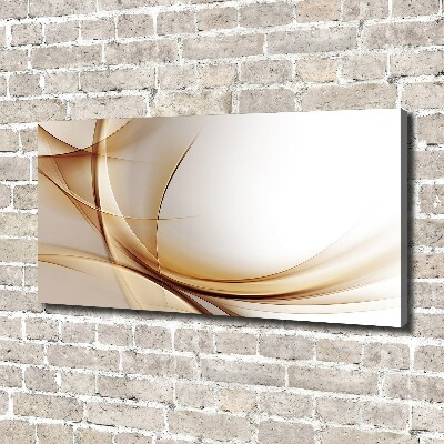 Cuadro canvas con impresión uv duradera horizontal Ondas abstractas
