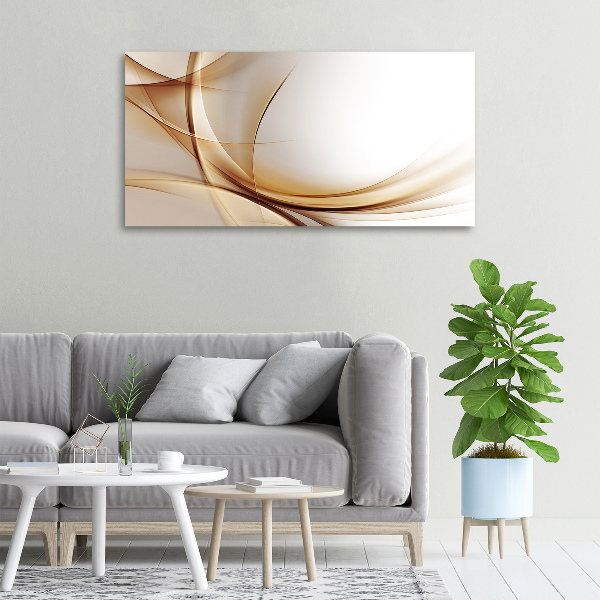 Cuadro canvas con impresión uv duradera horizontal Ondas abstractas
