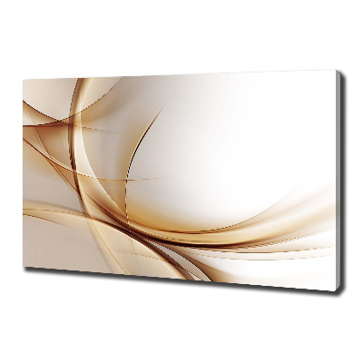 Cuadro canvas con impresión uv duradera horizontal Ondas abstractas