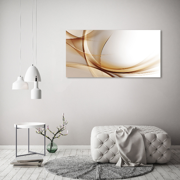 Cuadro canvas con impresión uv duradera horizontal Ondas abstractas