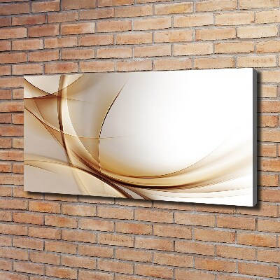 Cuadro canvas con impresión uv duradera horizontal Ondas abstractas