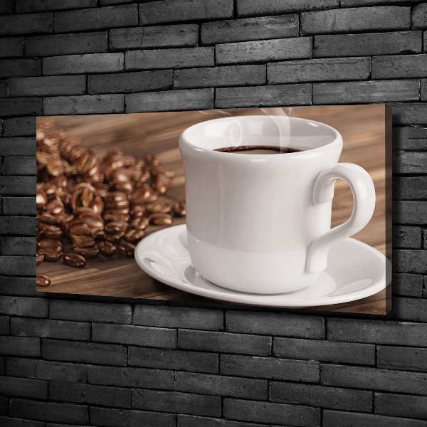 Foto en lienzo con acabado profesional horizontal Una taza de café
