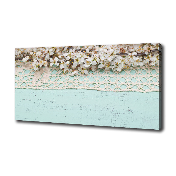 Fotocuadro en lienzo de alta calidad horizontal flores de cerezo