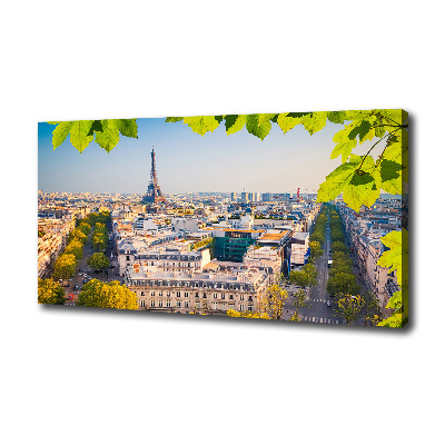Cuadro canvas moderno de gran formato horizontal París