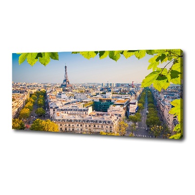 Cuadro canvas moderno de gran formato horizontal París