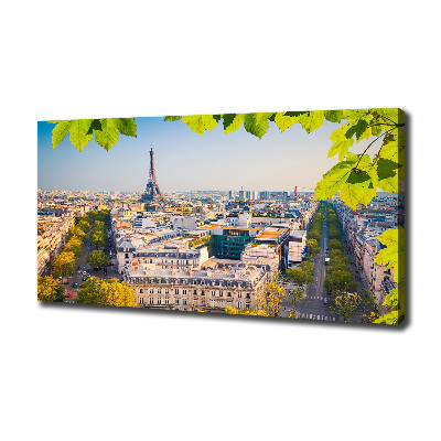 Cuadro canvas moderno de gran formato horizontal París