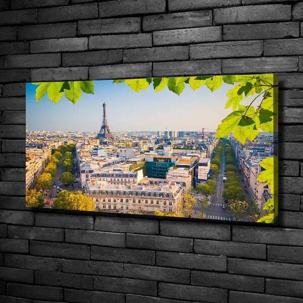 Cuadro canvas moderno de gran formato horizontal París